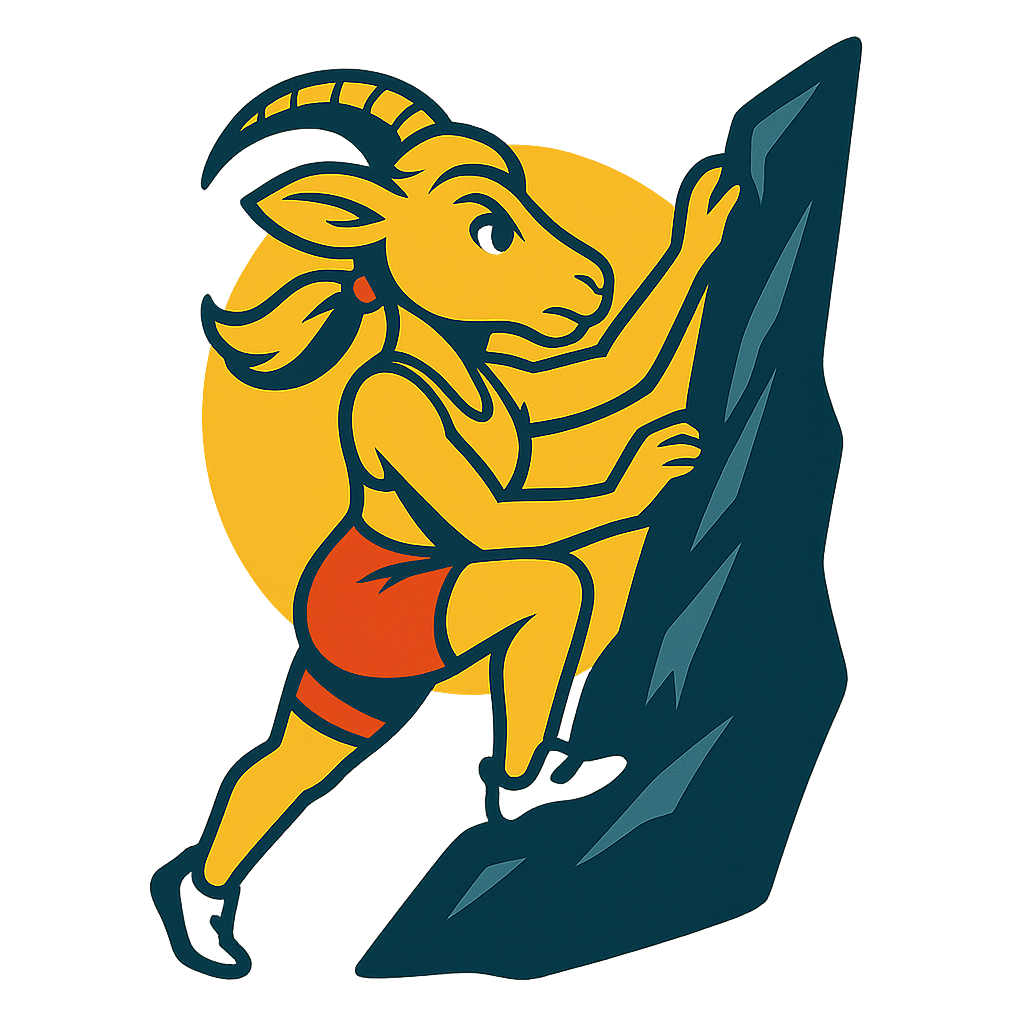 Athlete climbing to new heights